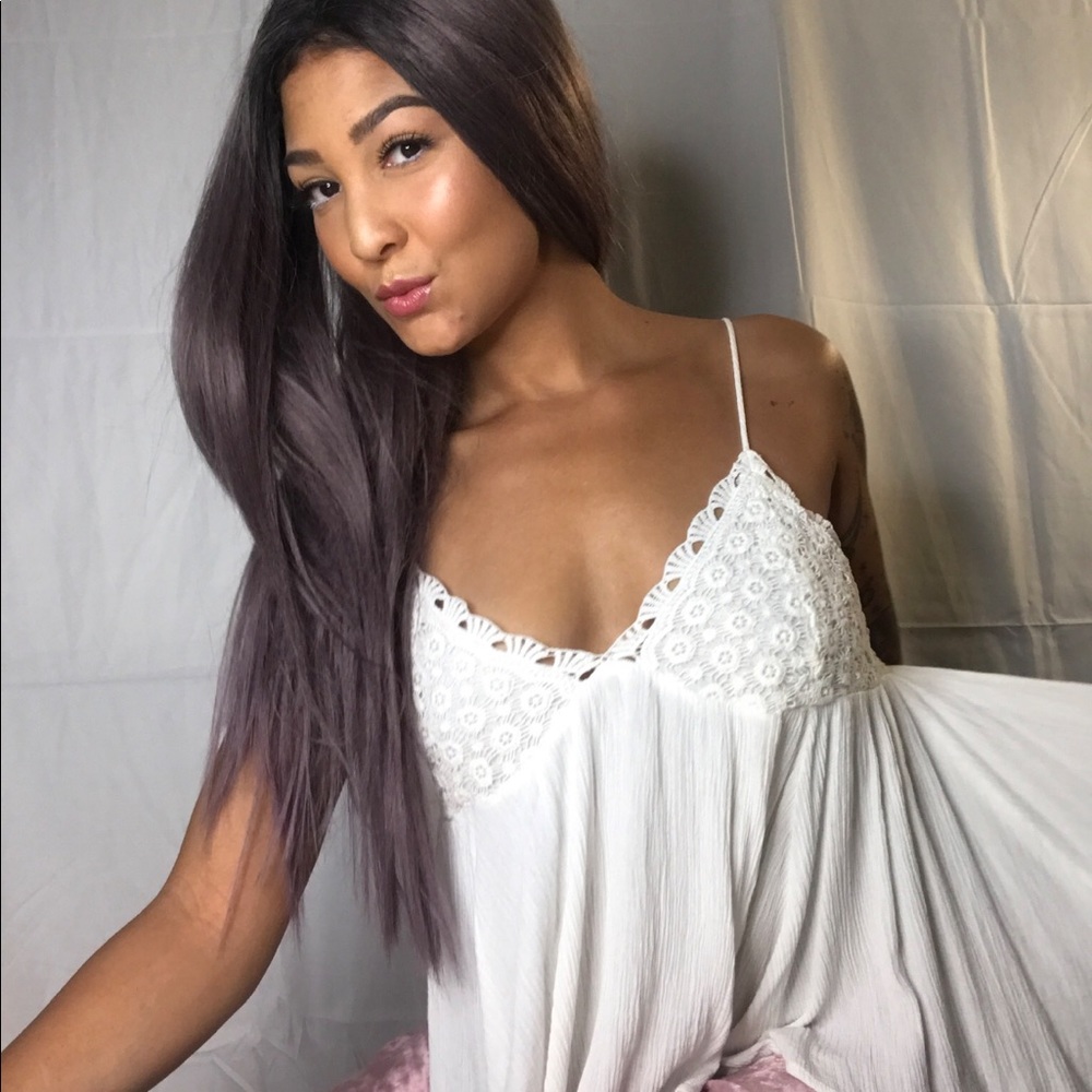 Cute crochet-like tie top